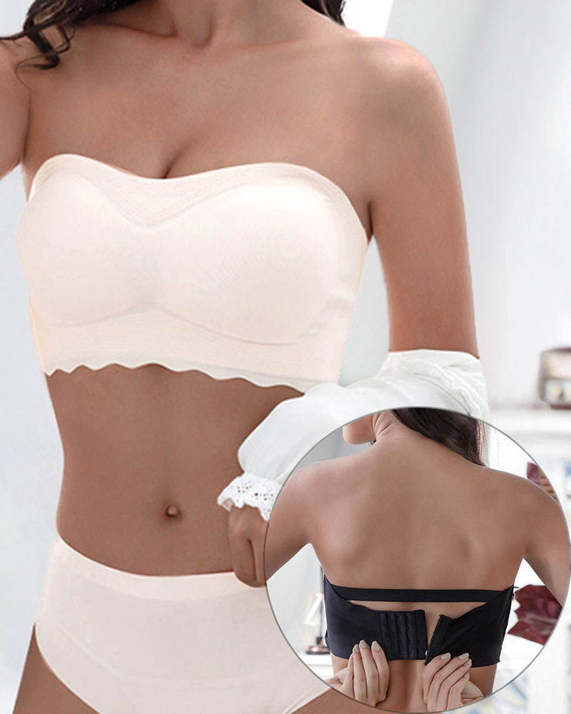 

Multi-way Wear Strapless Bra With Detachable Strap, Apricot