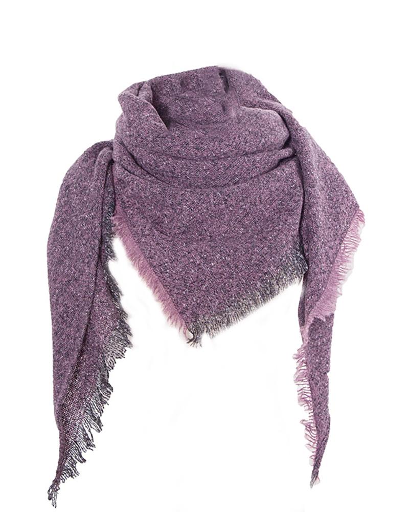 

Fringe Hem Colorblock Warm Scarf, Style2