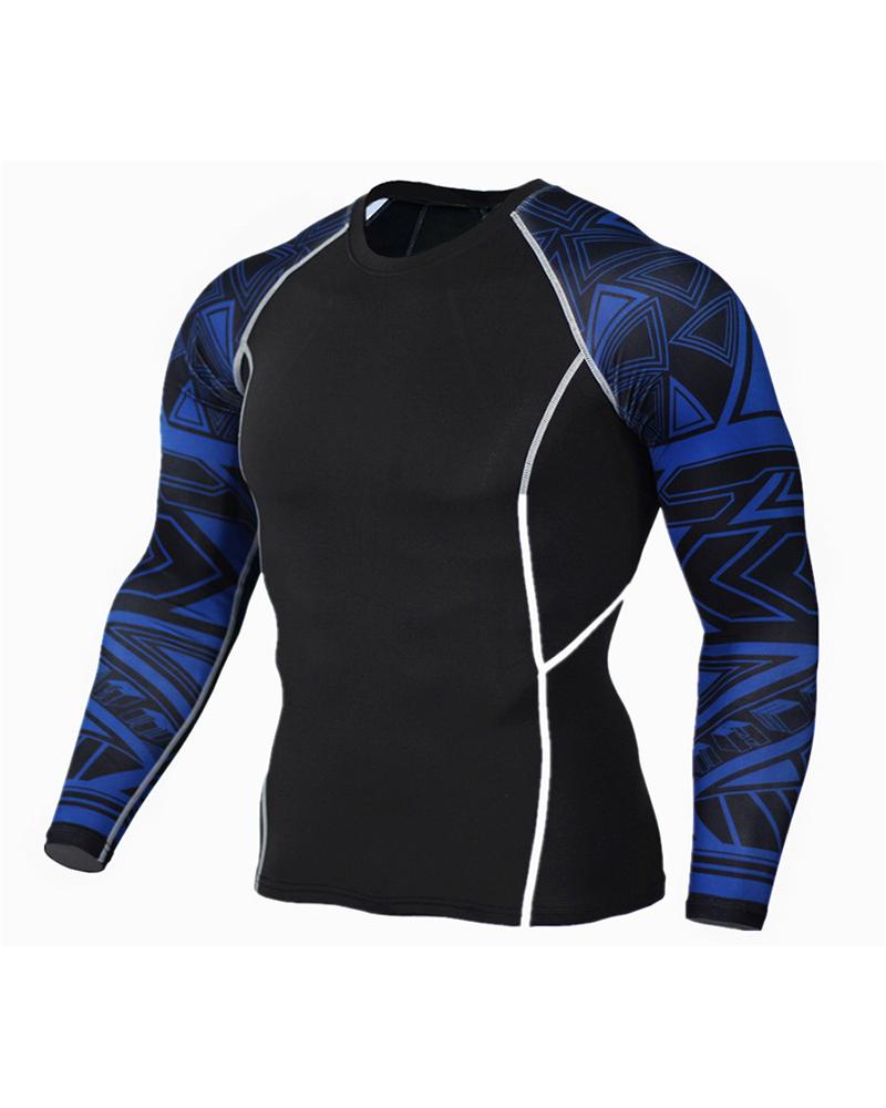 

Cartoon Print Skinny Long Sleeve Sport Blouse, Style5