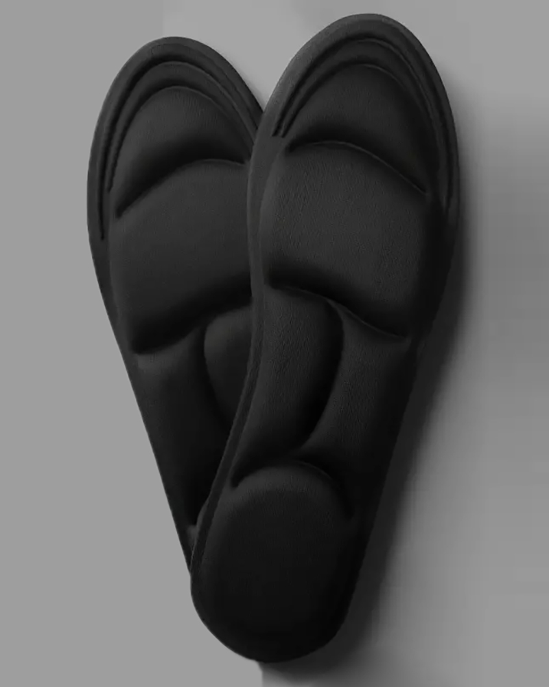 

1Pair Deodorant Breathable Cushion Running Orthopedic Memory Foam 5D Sport Insoles, Black