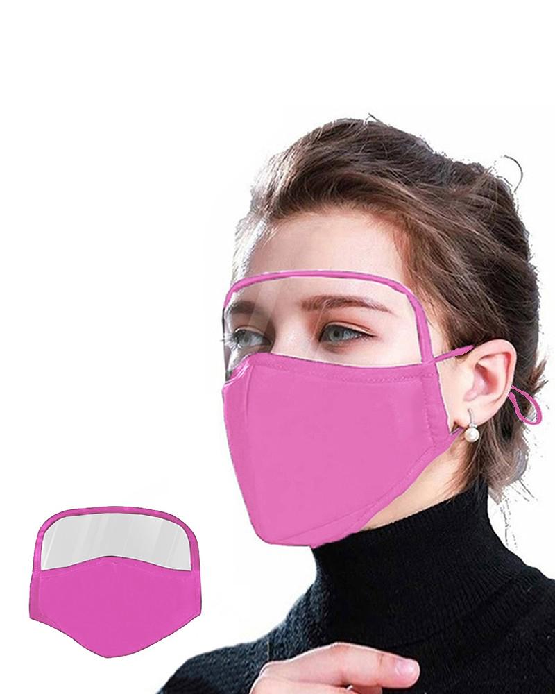 

Outdoor Face Protective Face Mask With Eyes Shield, Pink