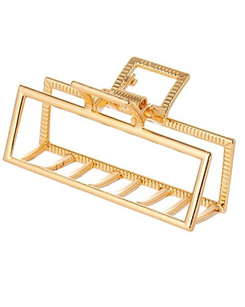 

Simple Metal Cutout Hair Claw, Style1