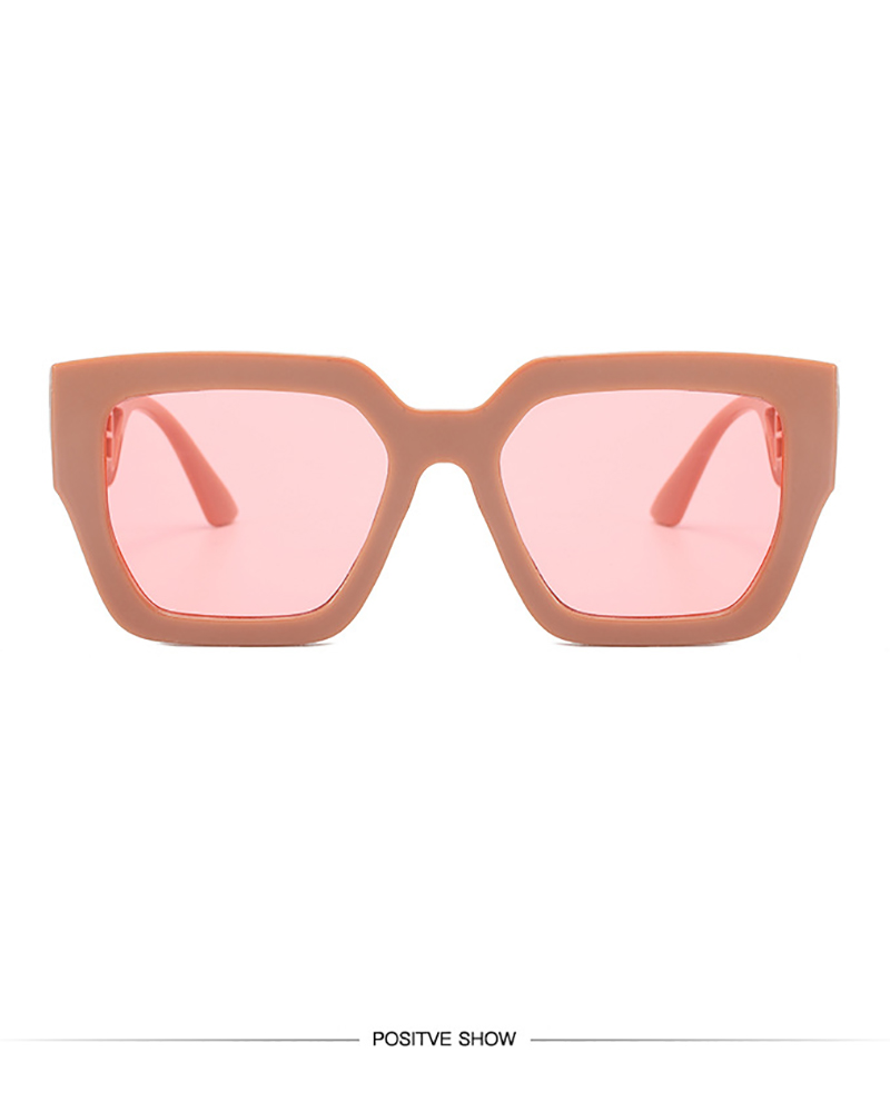 

1Pair Retro Hollow Out Letter Pattern Sunglasses, Style4