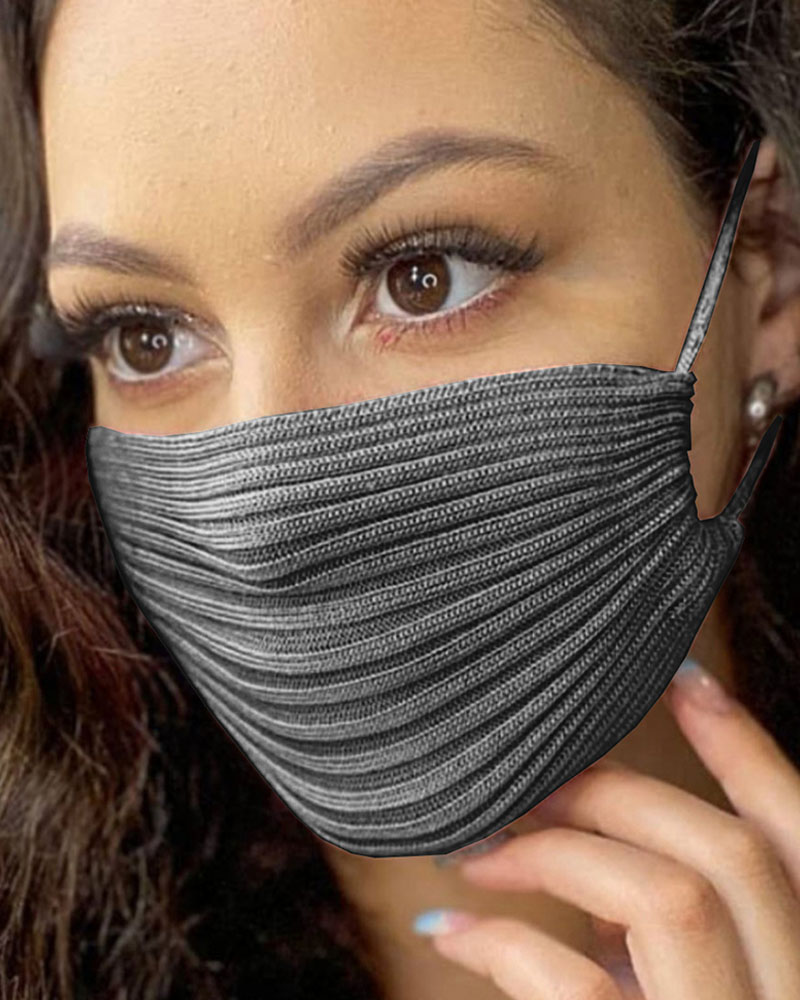 

Breathable Plain Cotton Face Mask, Gray