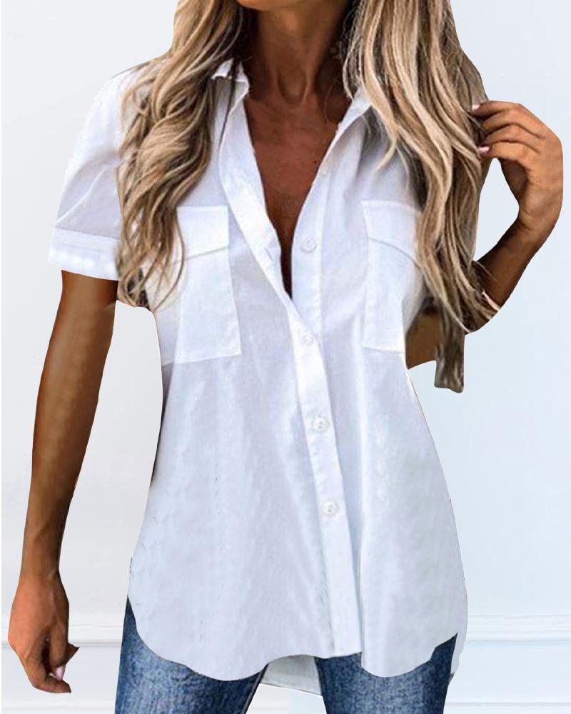 

Colorblock Floral Print Button Down Shirt, Style1