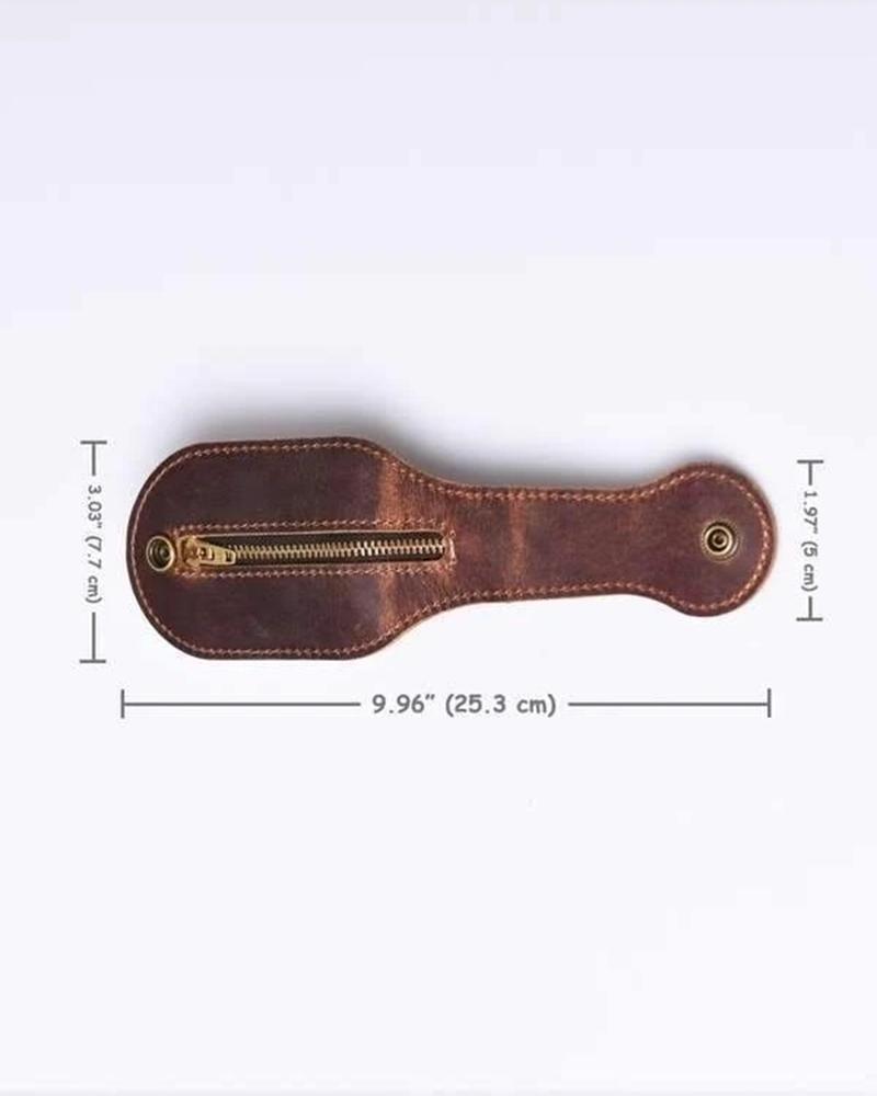 

Multi-Tool Coin Purse Outdoor Self-Defense Wallets, Dark brown