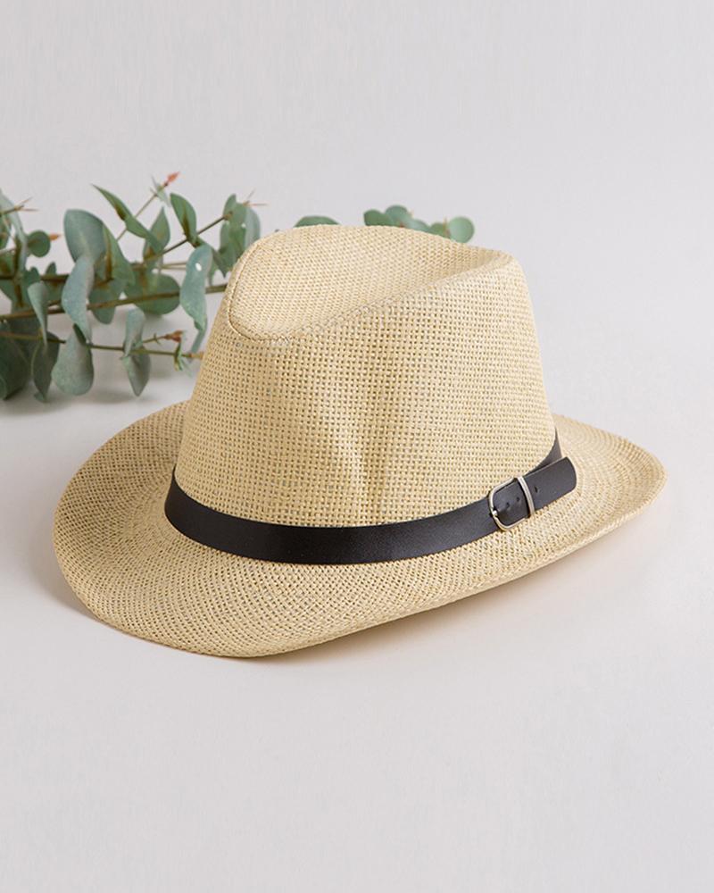 

Solid Belt Patchwork Cowboy Hats, Yellow