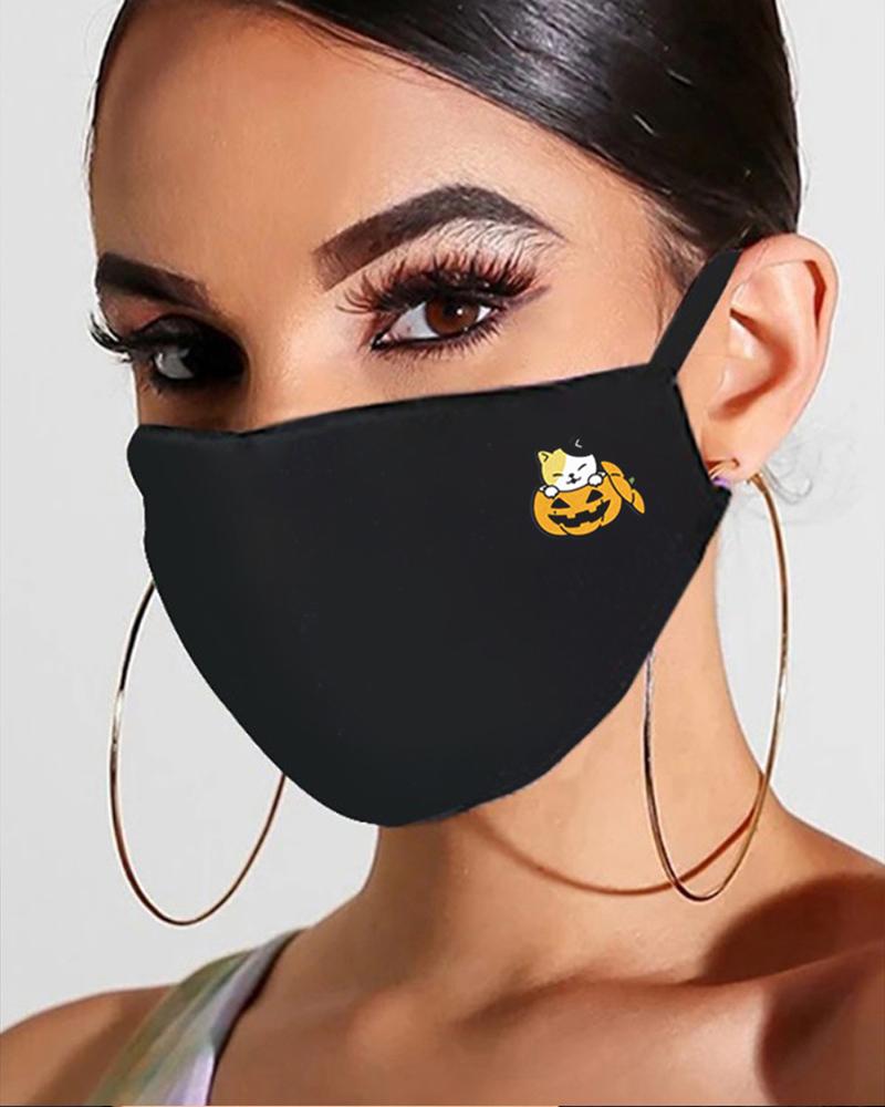 

Halloween Print Breathable Mouth Mask, Style9