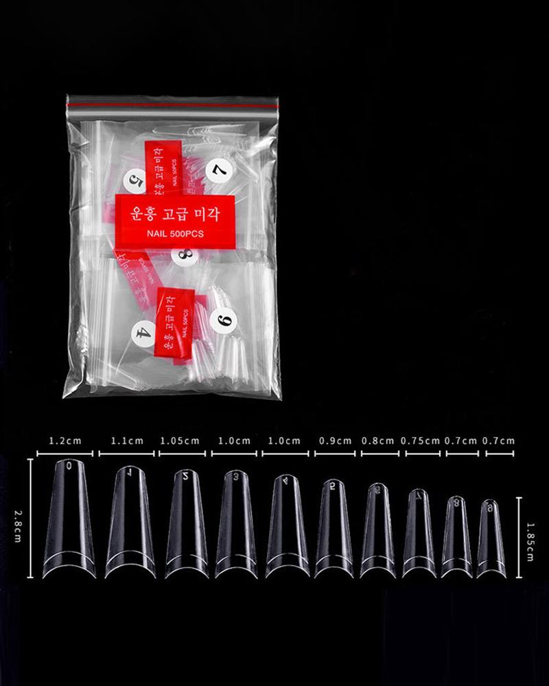

500pcs Clear / Plain Fake Nail