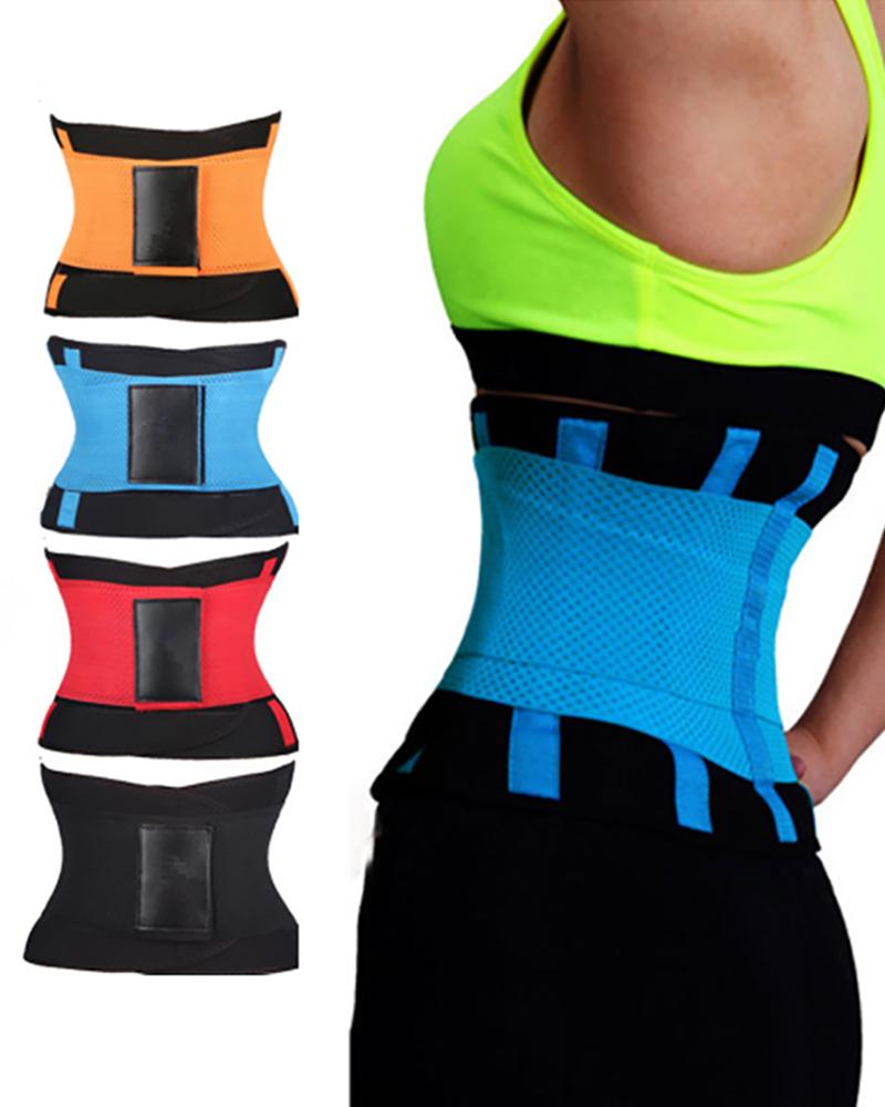 

Waist Trainer Thermo Sweat Belt Tummy Body Shaper, Black