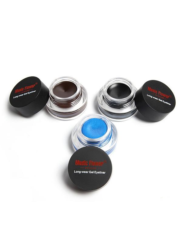 

Gel Eyeliner by Music Flower Water-proof And Smudge-proof Cosmetics Set Eye Liner Kit in Eye Makeup, Blue