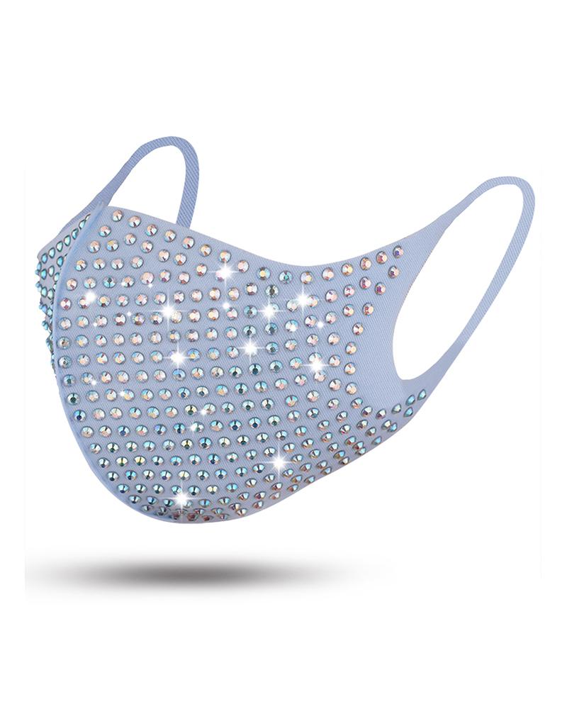 

Studded Breathable Face Mask, Light blue