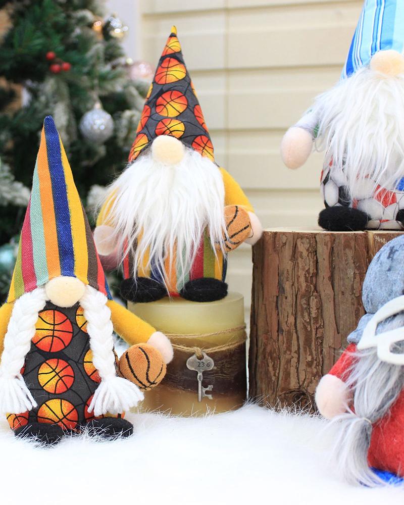 

Sport Gnomes Boys Room Birthday Decor Christmas Table Game Day Ornament, Style1