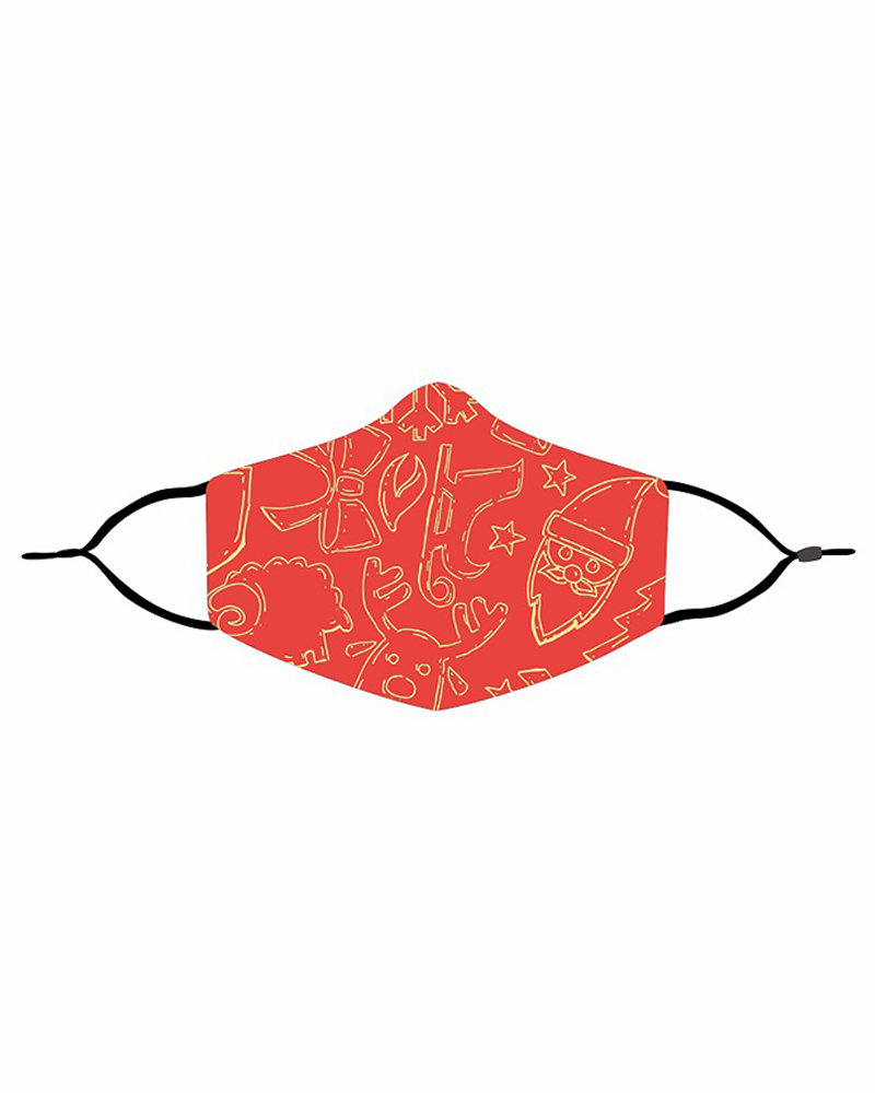 

Christmas Print Valve PM 2.5 Face Mask With Filter For Adult, Style12