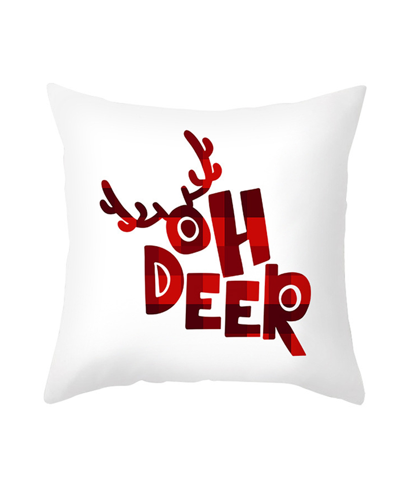

Christmas Print Cushion Cover Without Filter, Style3