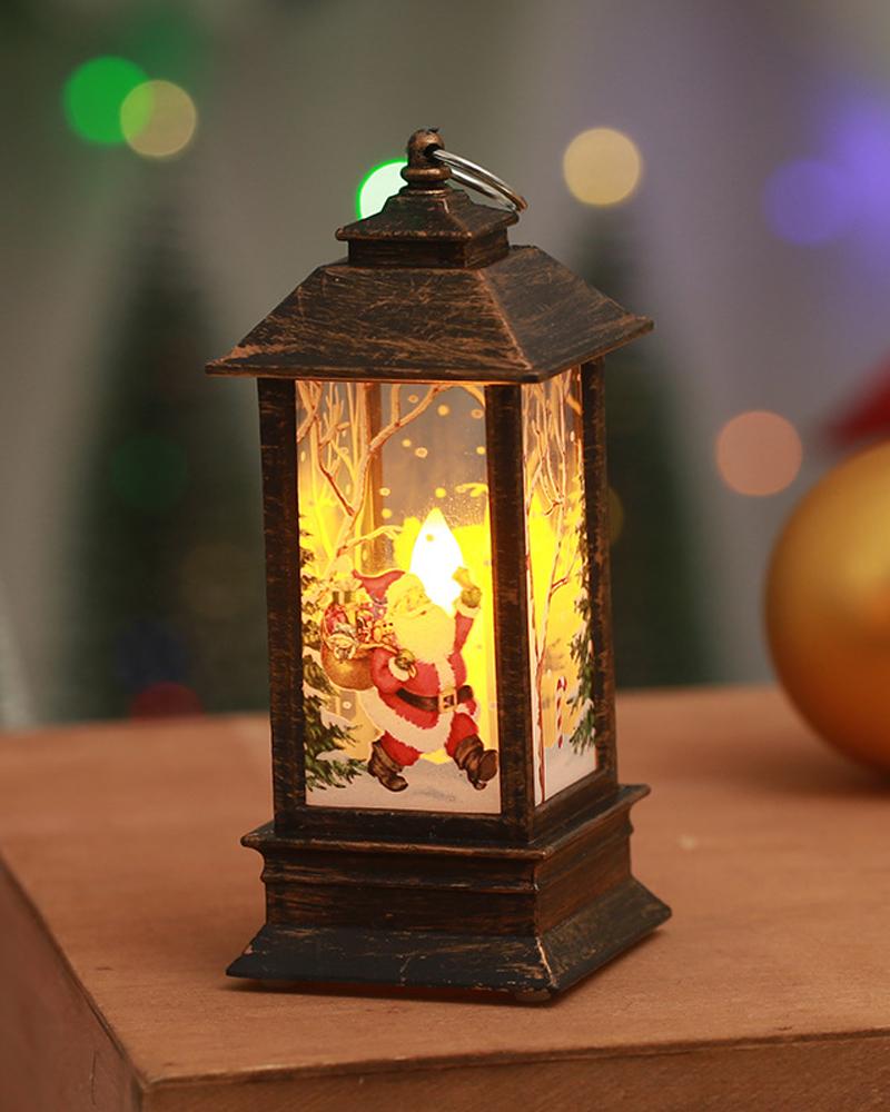 

Christmas Flameless Candles Battery Operated Lamp LED Lighted Candle Lanterns Christmas Party Ornaments Home Decorations, Style6