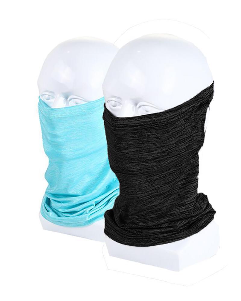 

Earloop Bandanas Face Cover Neck Gaiter Sun UV Protection Headwear Balaclava Scarf, Blue