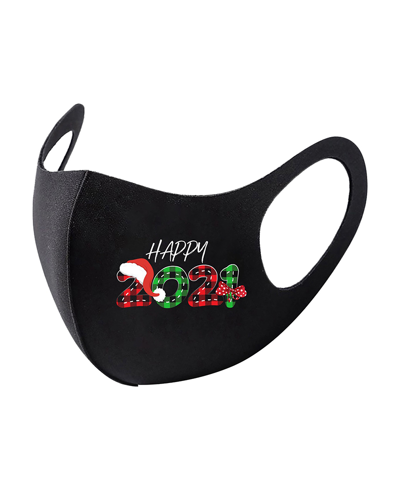 

Letter Print Breathable Face Mask, Style5