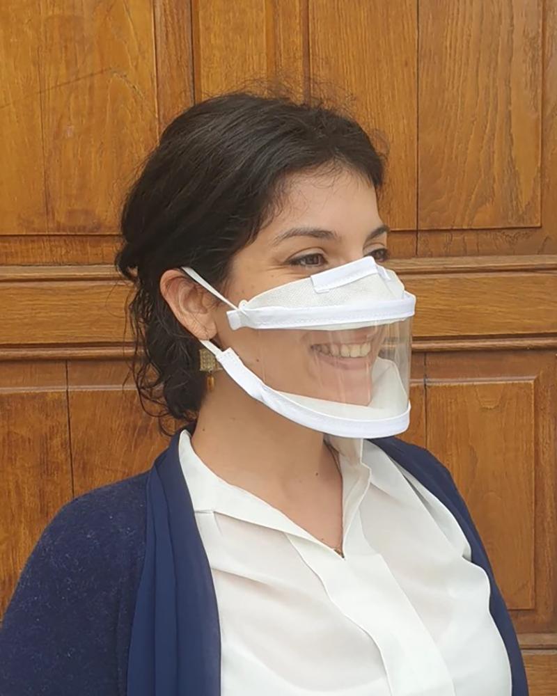 

Plain Visible Anti-Fog Face Mask, White