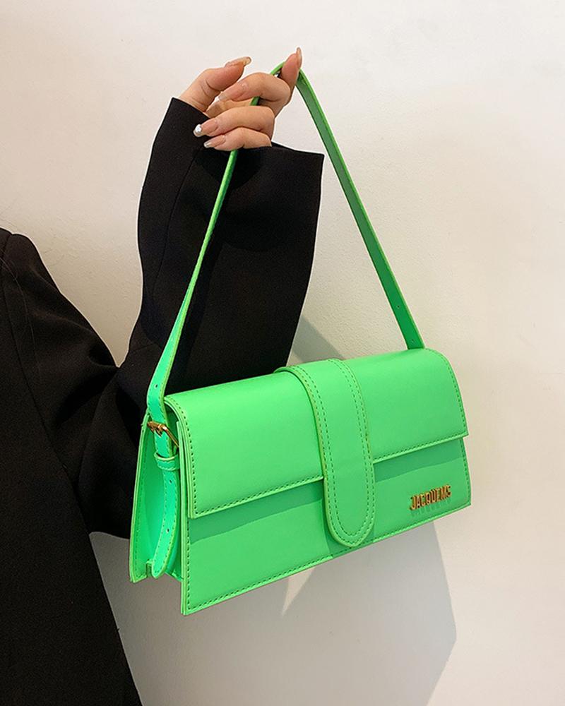 

Square Casual Crossbody Bag, Green