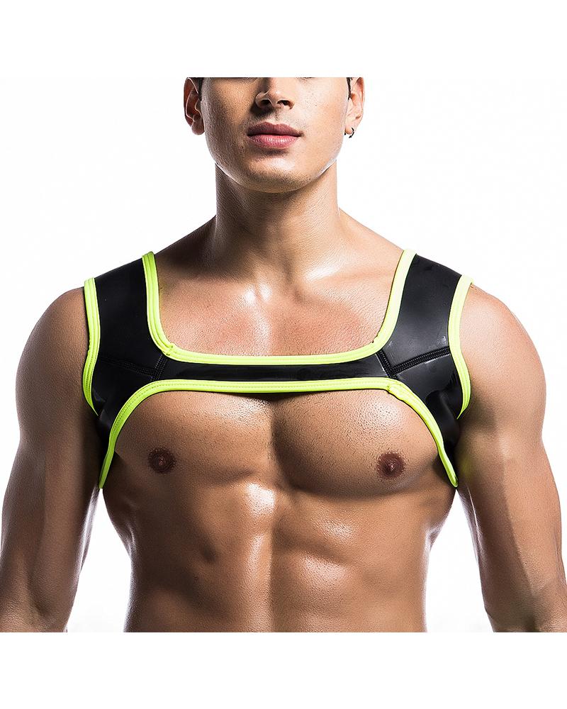 

Solid Sleeveless Neoprene Harness, Black