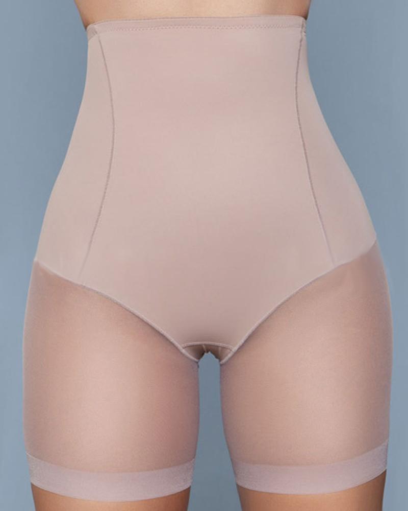 

Plus Size High Waist Shaping Underwear Postpartum Tummy Control Butt Lifting Panty Body Shaper, Apricot