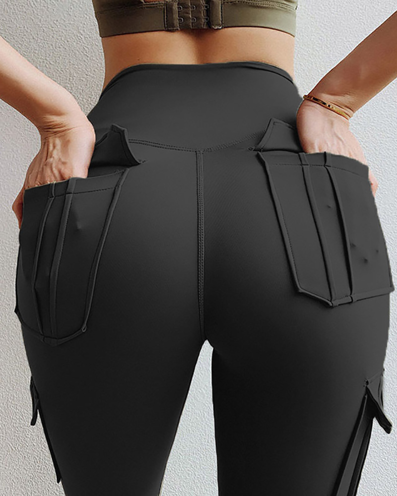 

Pocket DesignKnit Leggings, Black
