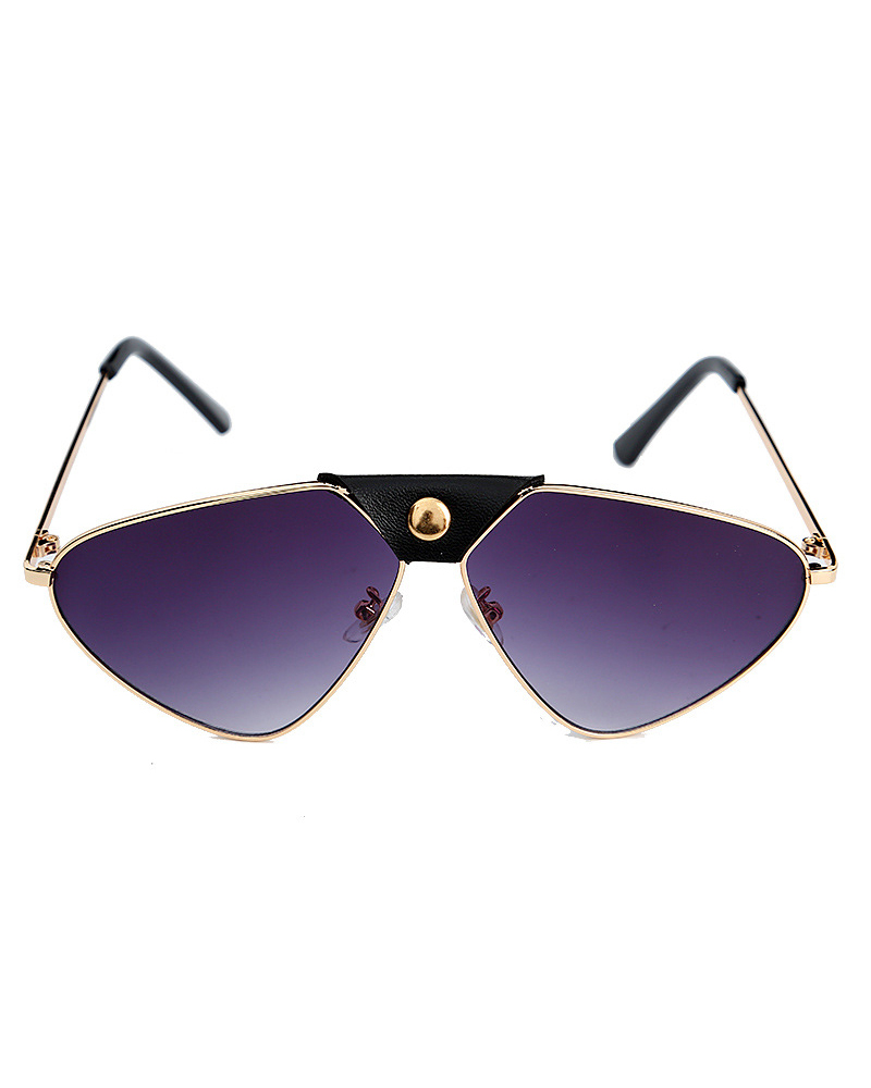 

Punk Retro Style Metallic Sunglasses, Gold