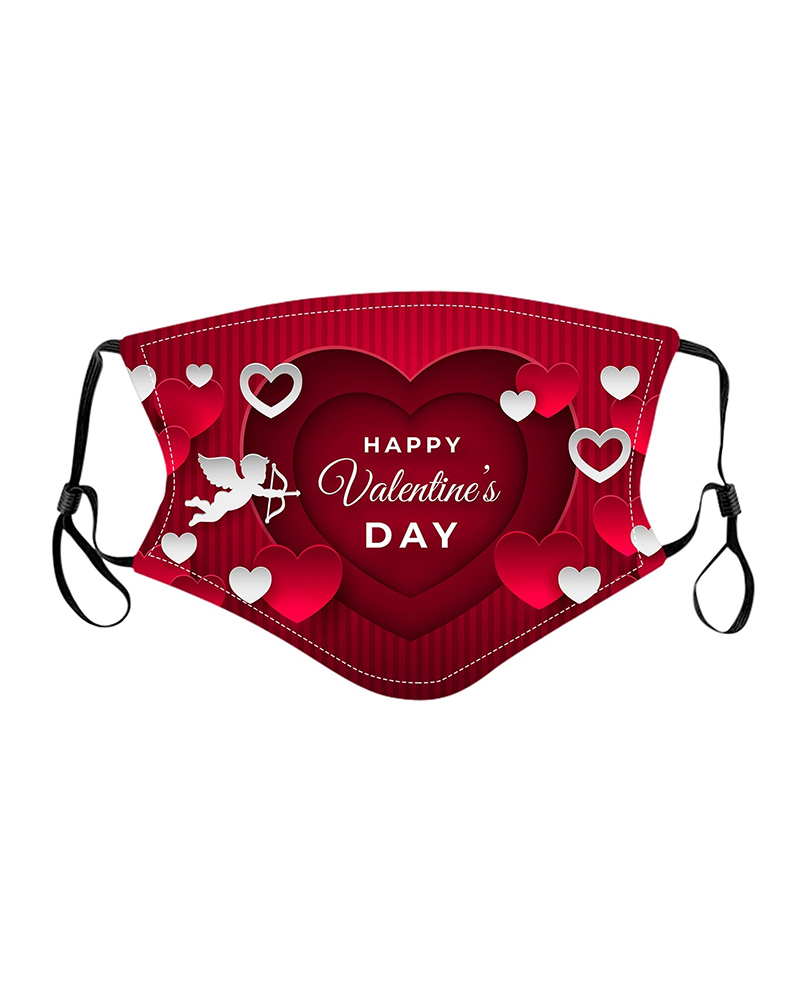 

Valentine's Day Print PM2.5 Filter Breathable Face Mask, Style2