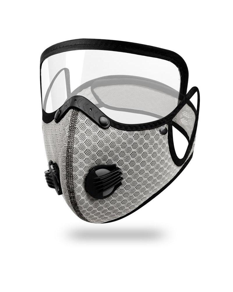 

Activated Carbon Filter Bicycle Anti-dust Mask, Gray