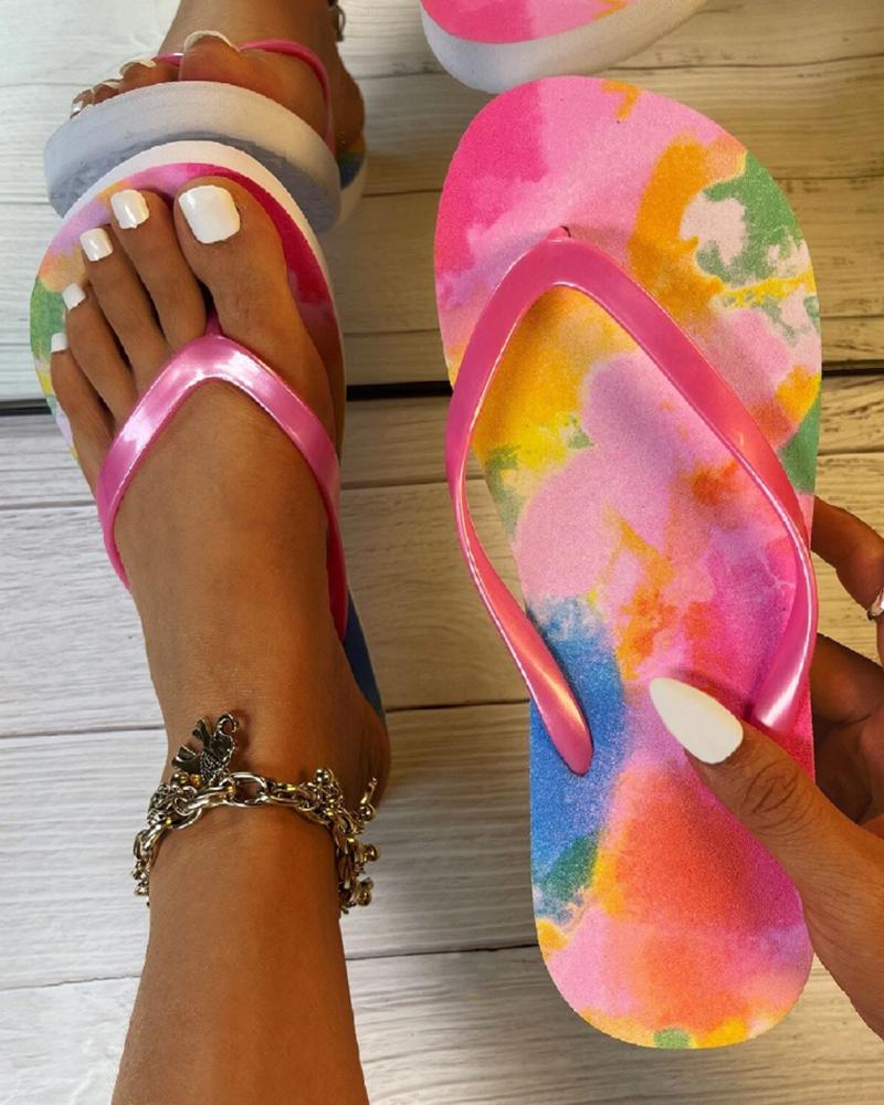 

Tie Dye Non Slip Flip Flops, Multicolor