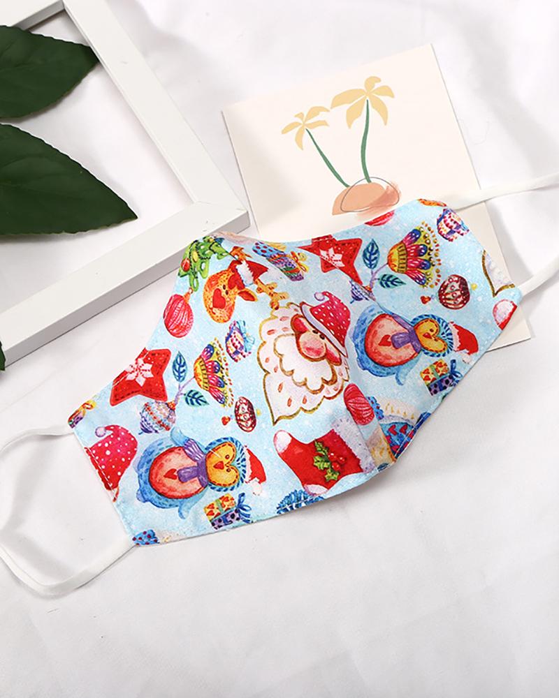 

Christmas Print Breathable Face Mask, Style4