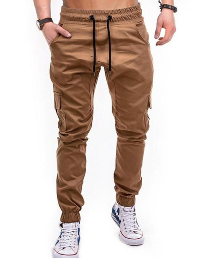 

Cuffed Cargo Joggers, Khaki