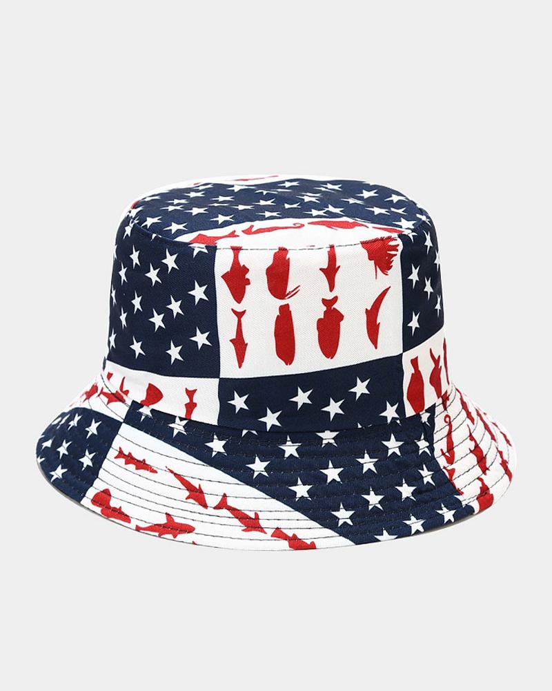 

Vacation Style Coconut Tree Sun-protection Fisherman's Hat, Style1