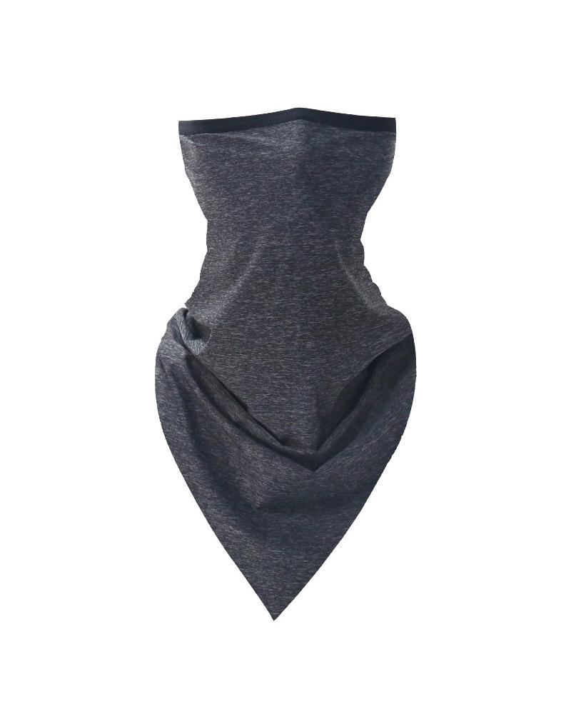 

Plain Sporty Sunscreen UV Protection Thin Mask, Dark grey