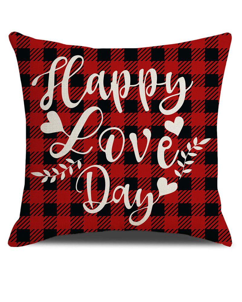 

Valentine's Day Linen Cushion Case Pillowcase 45×45cm Pillow Covers, Style3