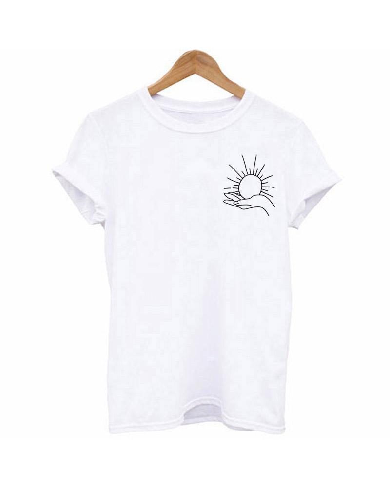 

Sun Print White T-shirt