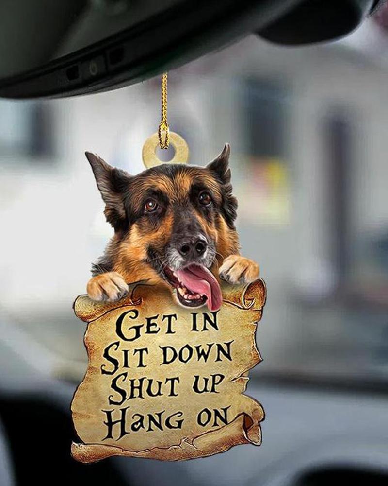 

Pet Dog Slogan Printed Two Sided Ornament, Style2
