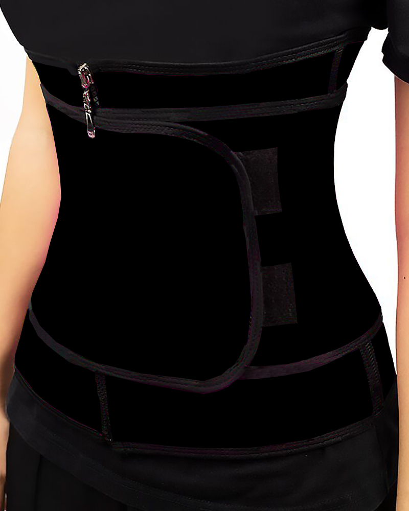 

Waist Trainer Thermo Sweat Belt Tummy Body Shaper, Black