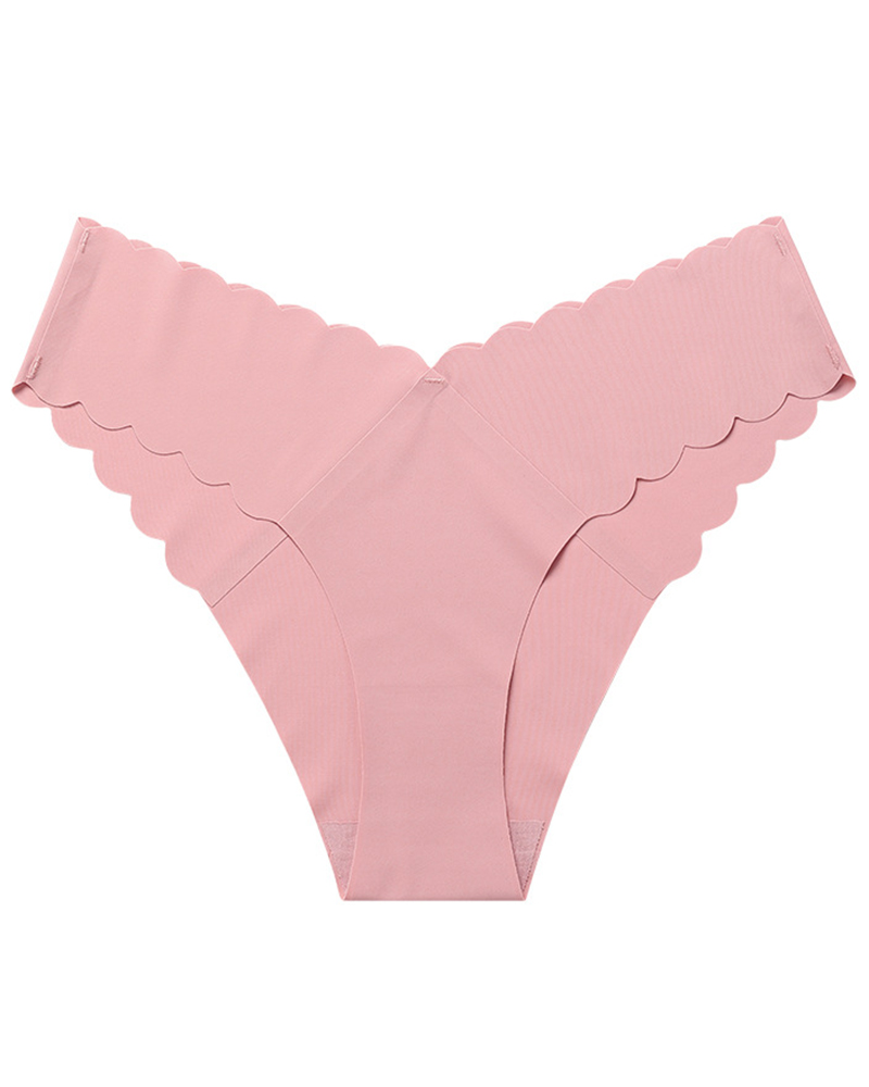 

Scallop Trim Seamless Panty, Style8