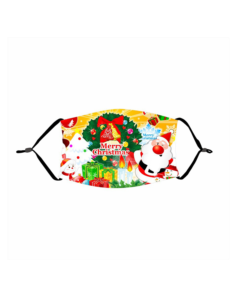 

Christmas Print PM 2.5 Face Mask For Adult, Style8