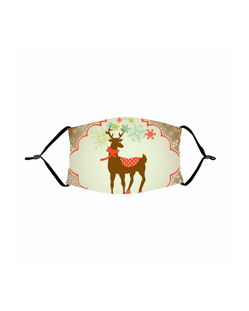 

Christmas Thickened Adjustable PM 2.5 Earloop Face Mask For Kids, Style4