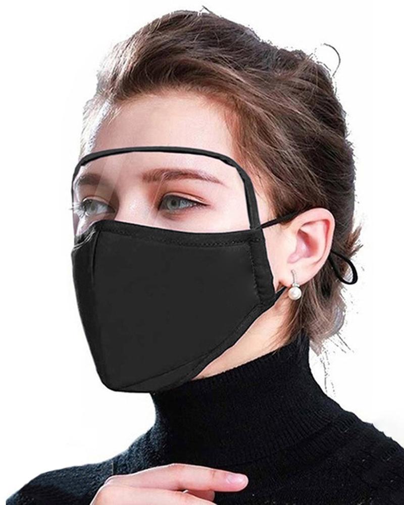 

Outdoor Face Protective Face Mask With Eyes Shield, Black