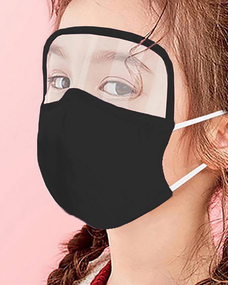 

Children Outdoor Face Protective Face Mask With Eyes Shield, Black