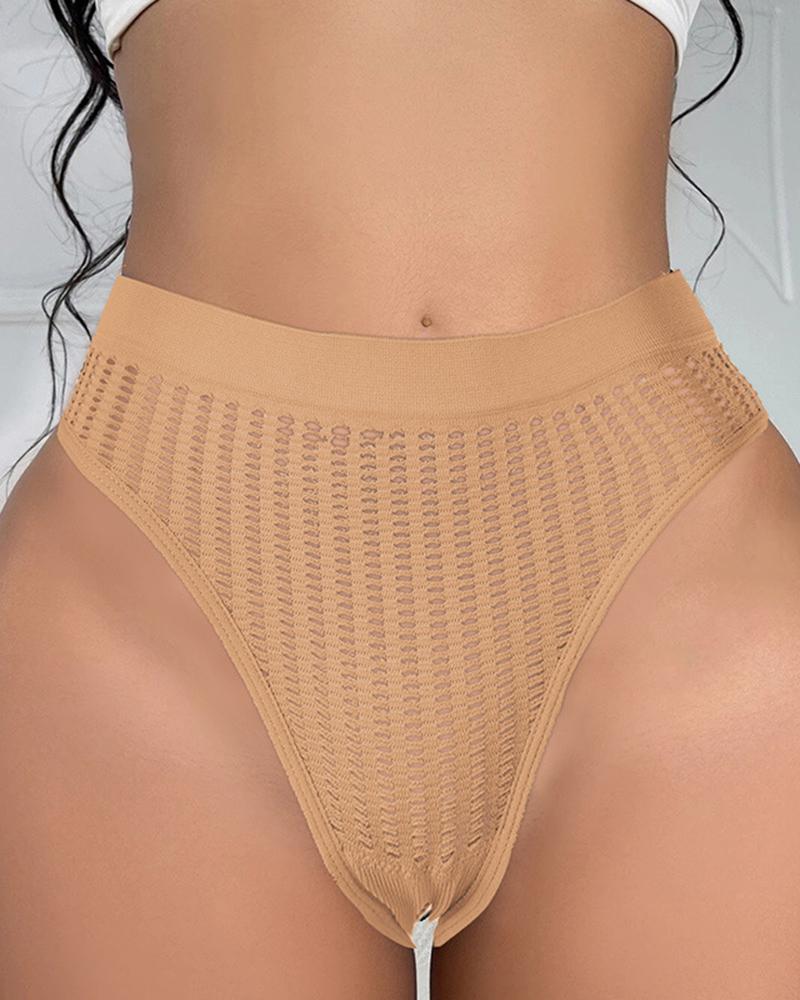 

Hollow Out Breathable Seamless Panty, Nude