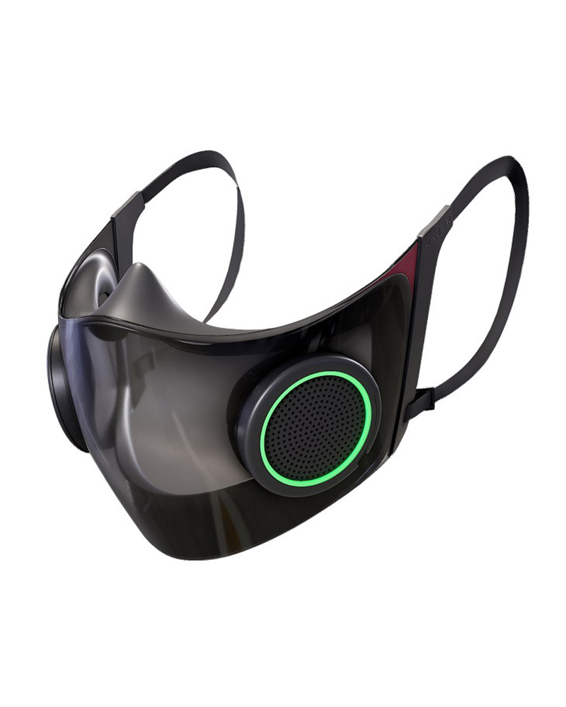 

Transparent Mask N95 Filter Material Protective Mask, Black