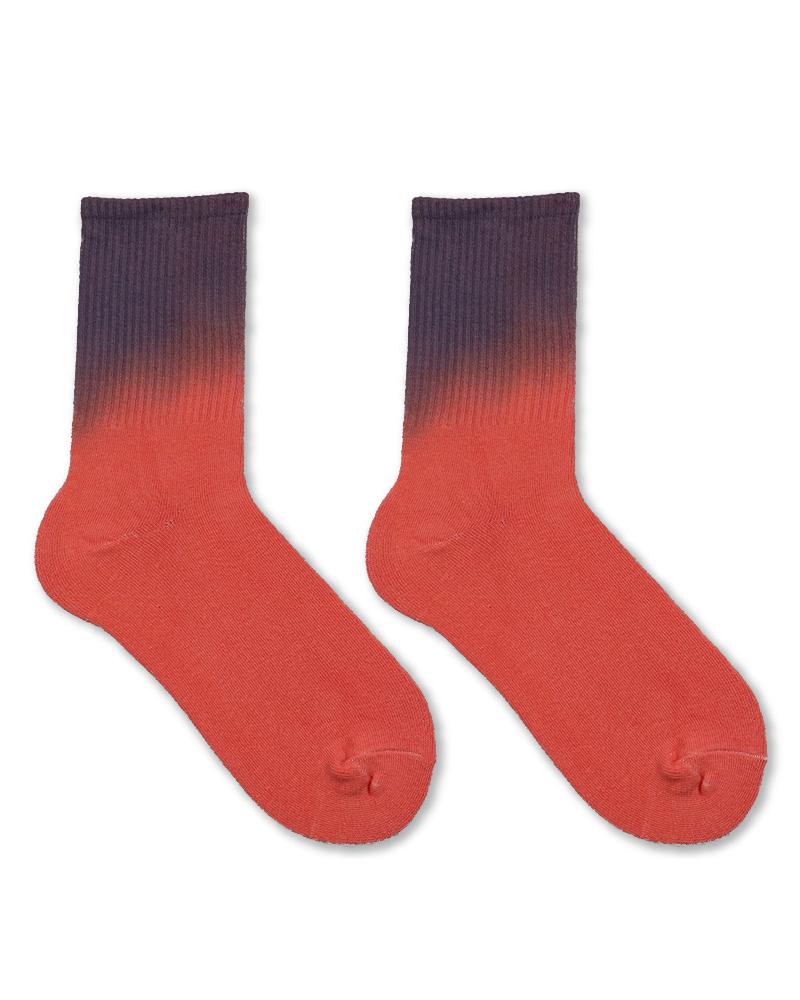 

Rainbow Ombre Tie Dye Print Crew Socks, Style4