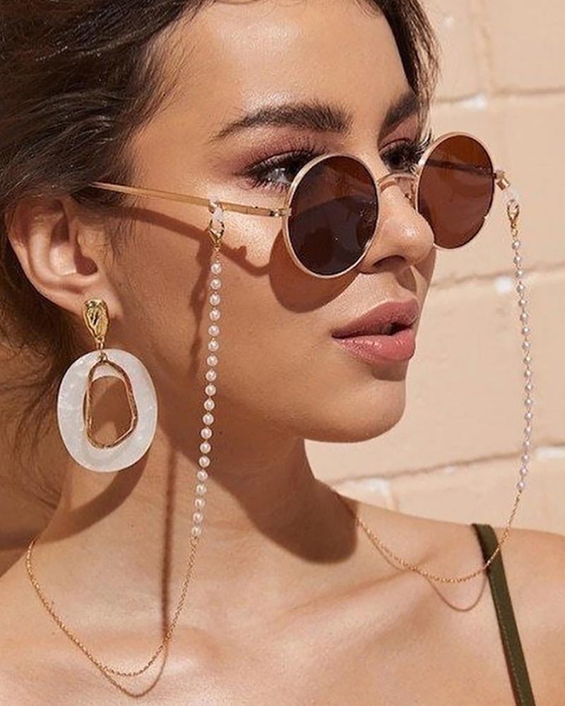 

Beaded Chain Strap Glasses Chain, Gold