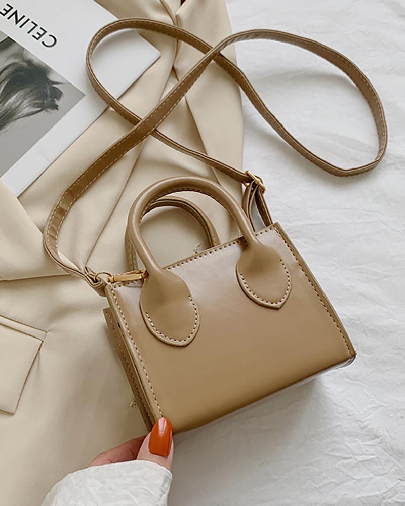

Vintage Mini Satchel Bag, Khaki