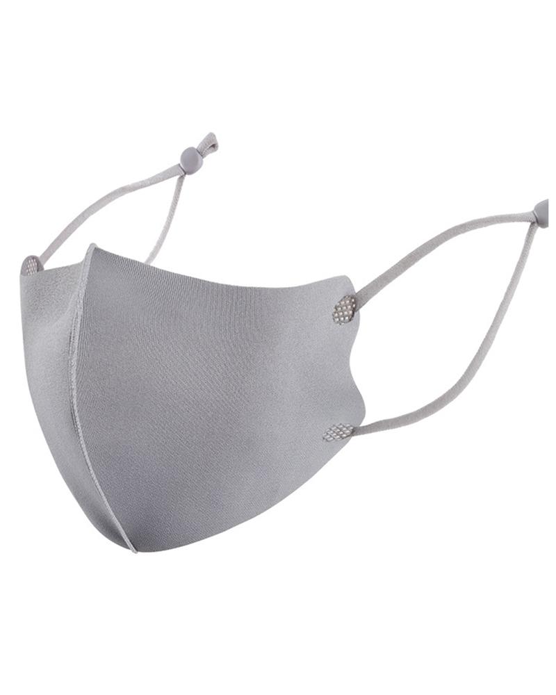 

Ice Silk Breathable Mouth Mask Washable And Reusable, Gray